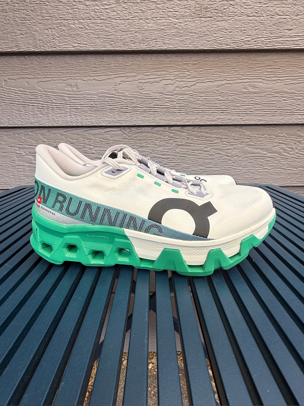 On Cloudmonster Hyper, Women’s 8.5, White/Mint